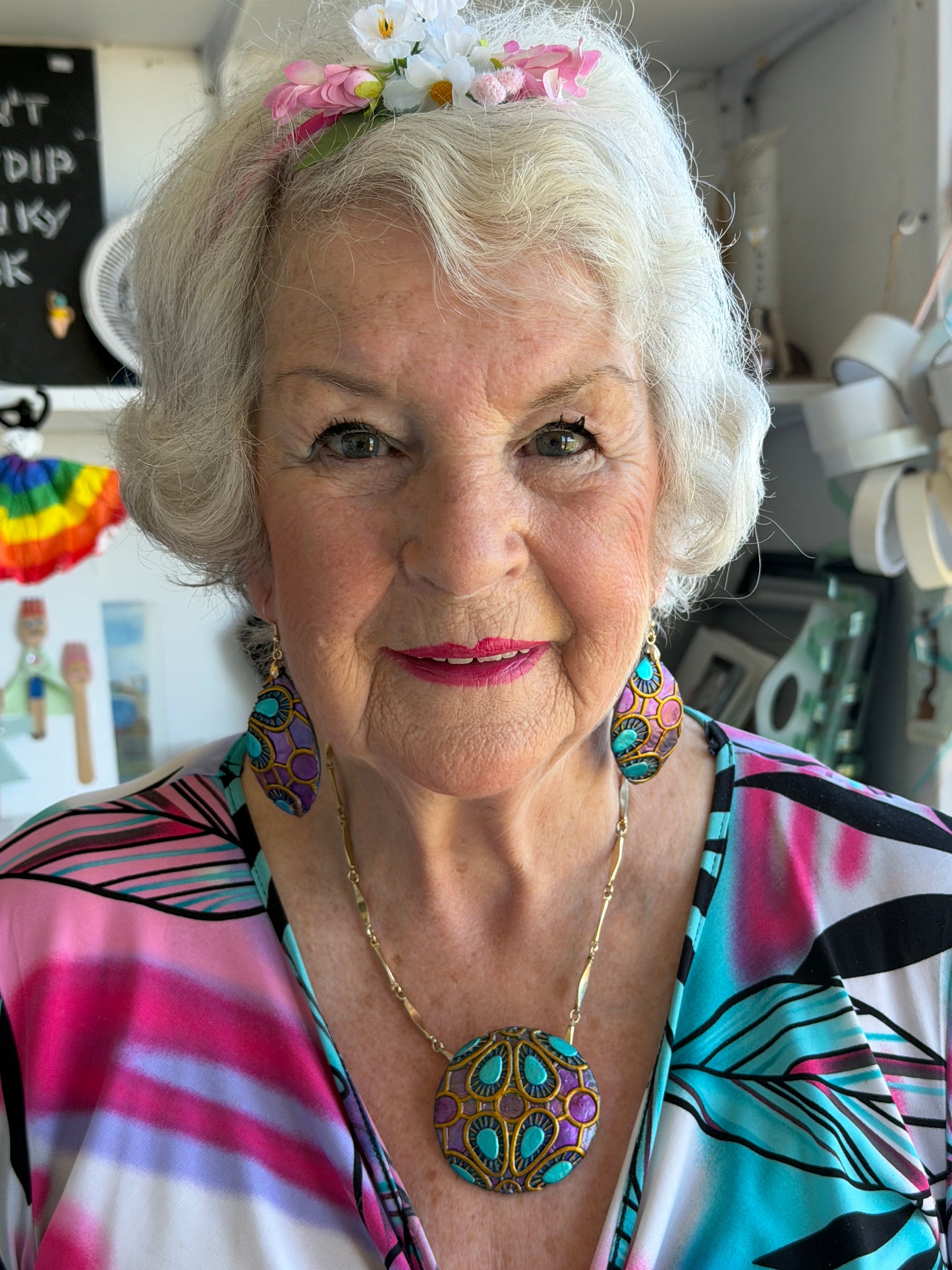 Jewel of the Sea Necklace and Earring Set