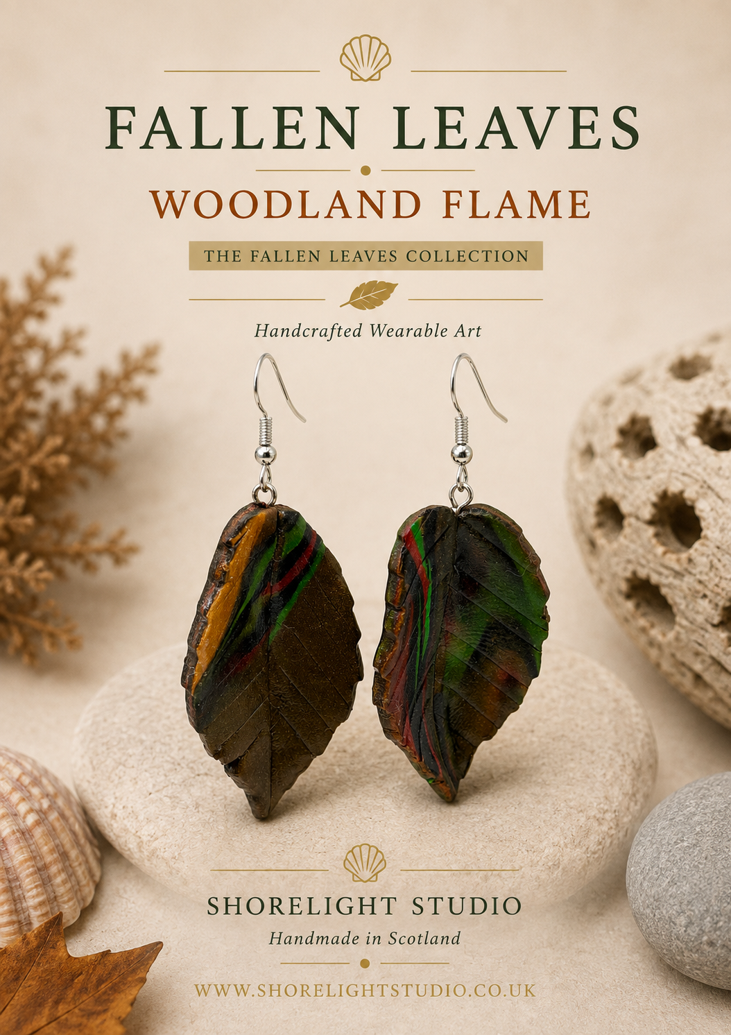 Woodland Flame Earrings