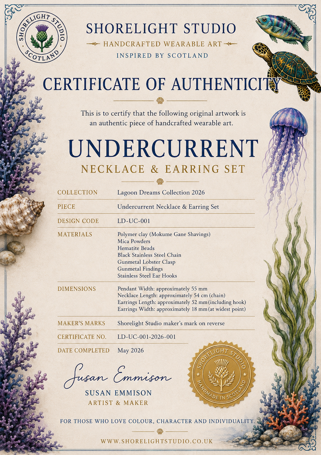 Undercurrent- Necklace and Earring Set