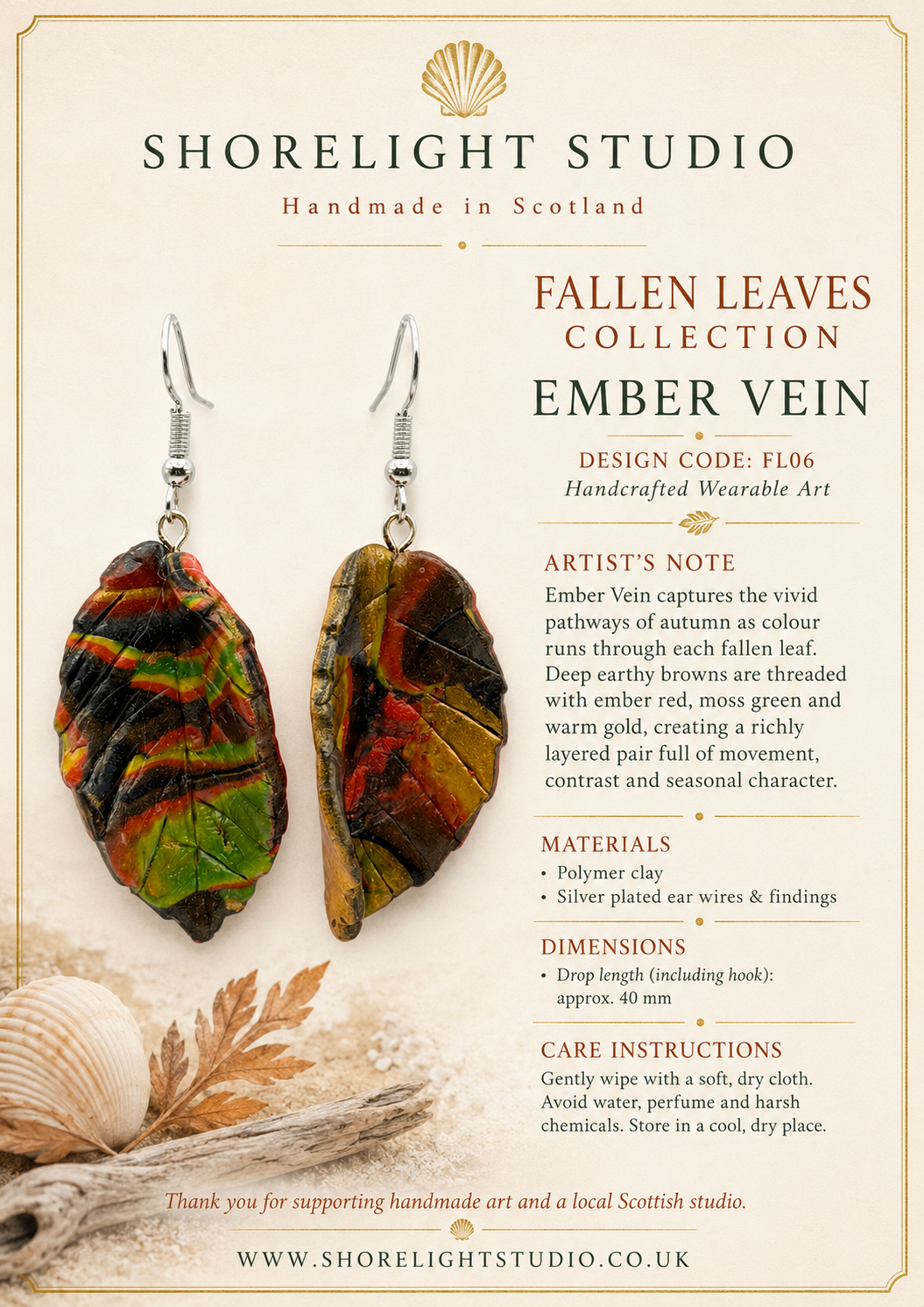 Ember Vein Earrings