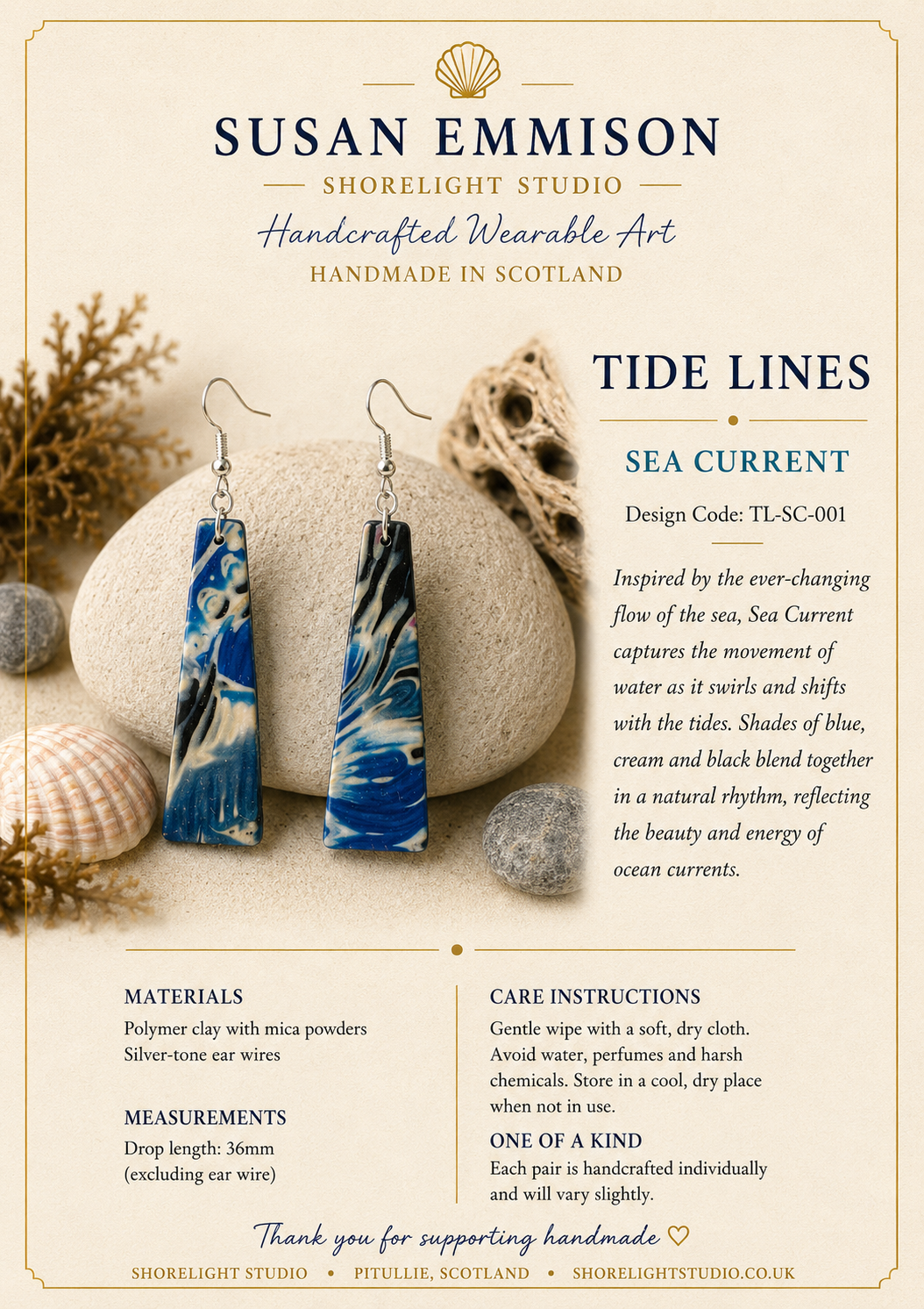Sea Current Earrings