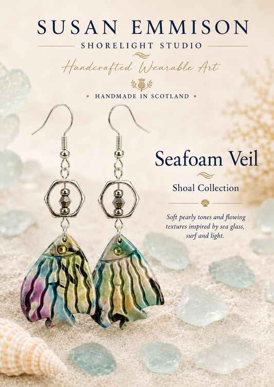 SV01– Seafoam Veil Earrings