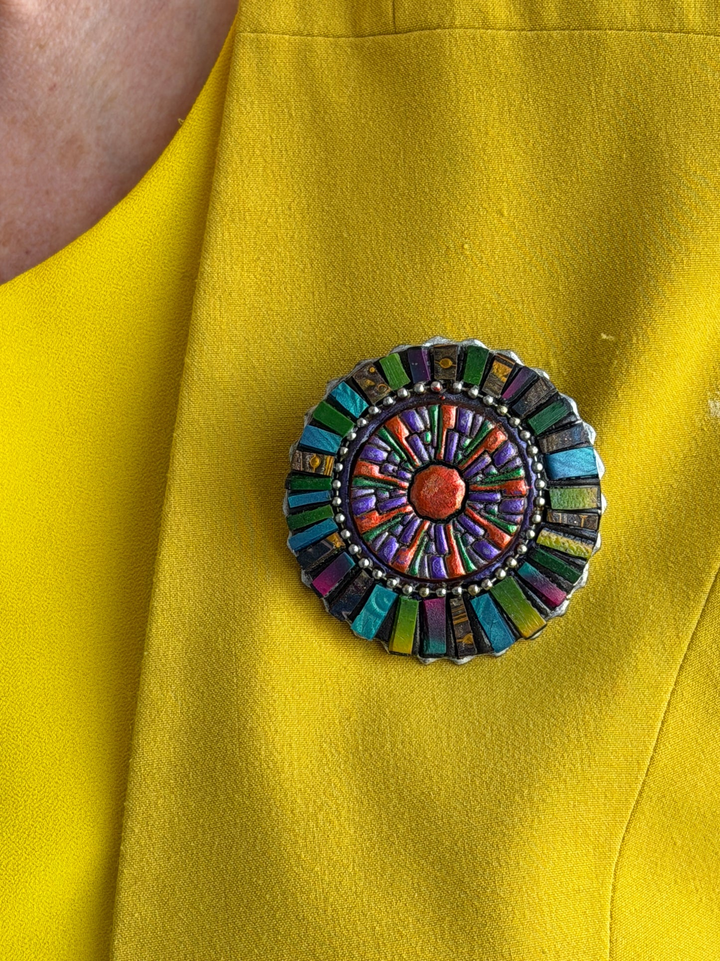KIRK ROSETTE - convertable Pin/Necklace
