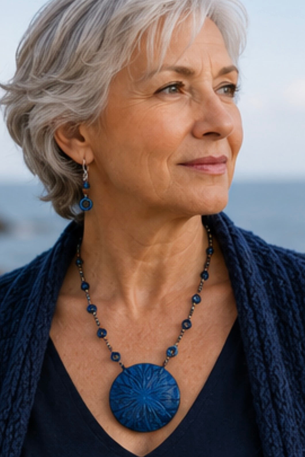 OCEAN ECHO - Necklace/earring set