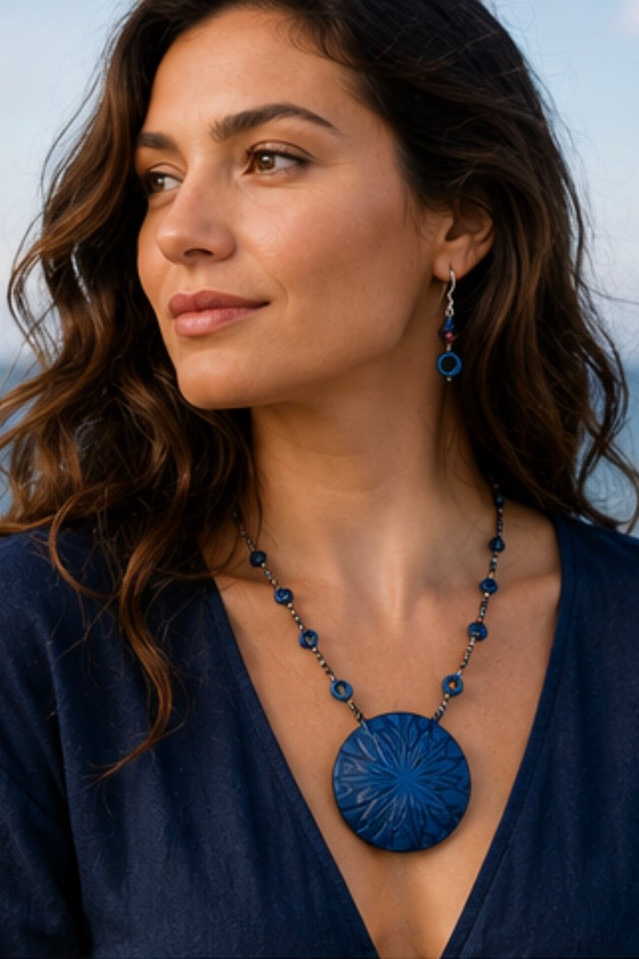 OCEAN ECHO - Necklace/earring set