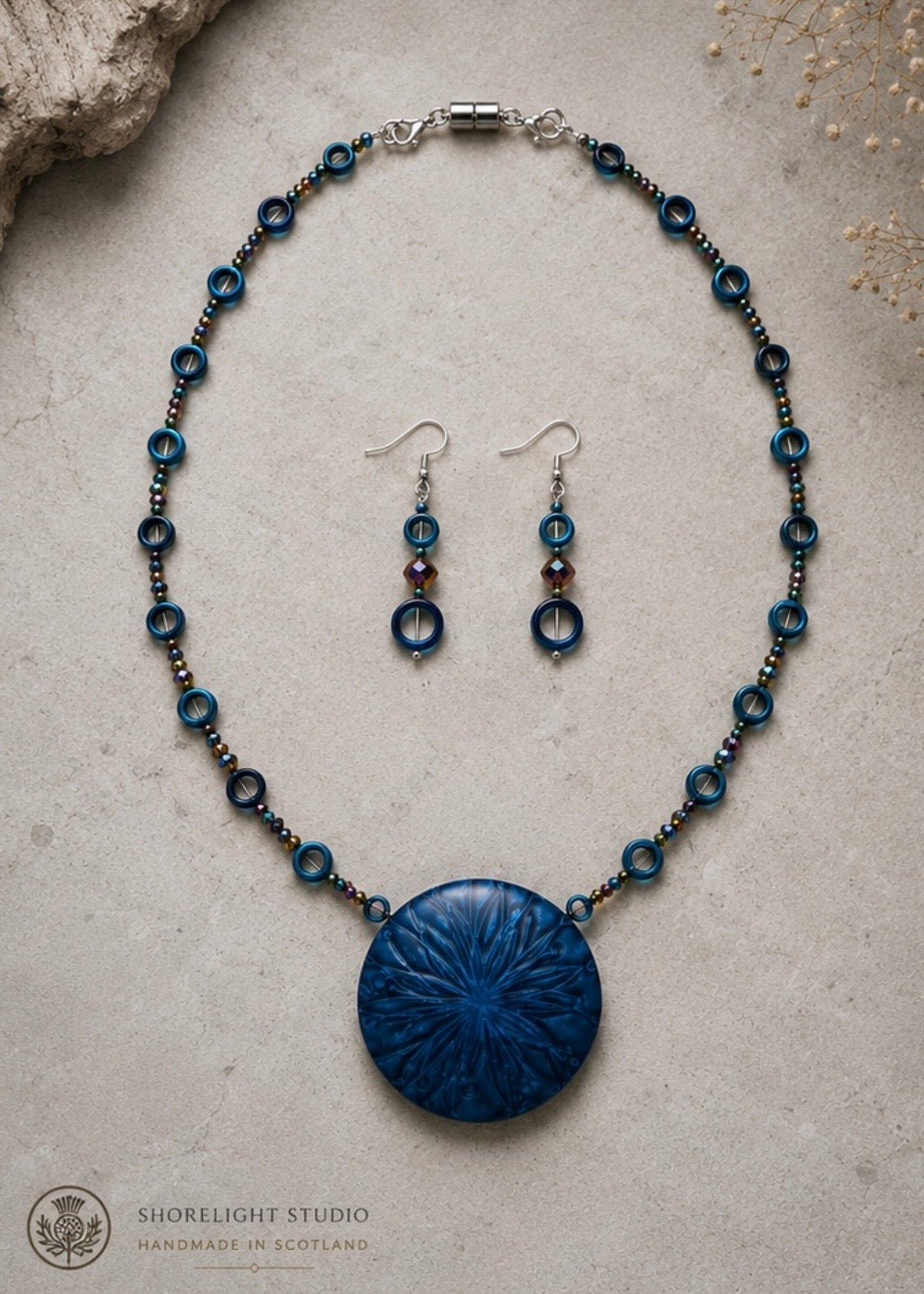 OCEAN ECHO - Necklace/earring set