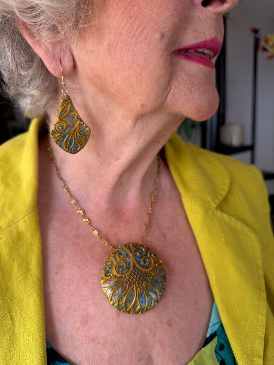 GILDED CANOPY - Necklace & Earrings Set