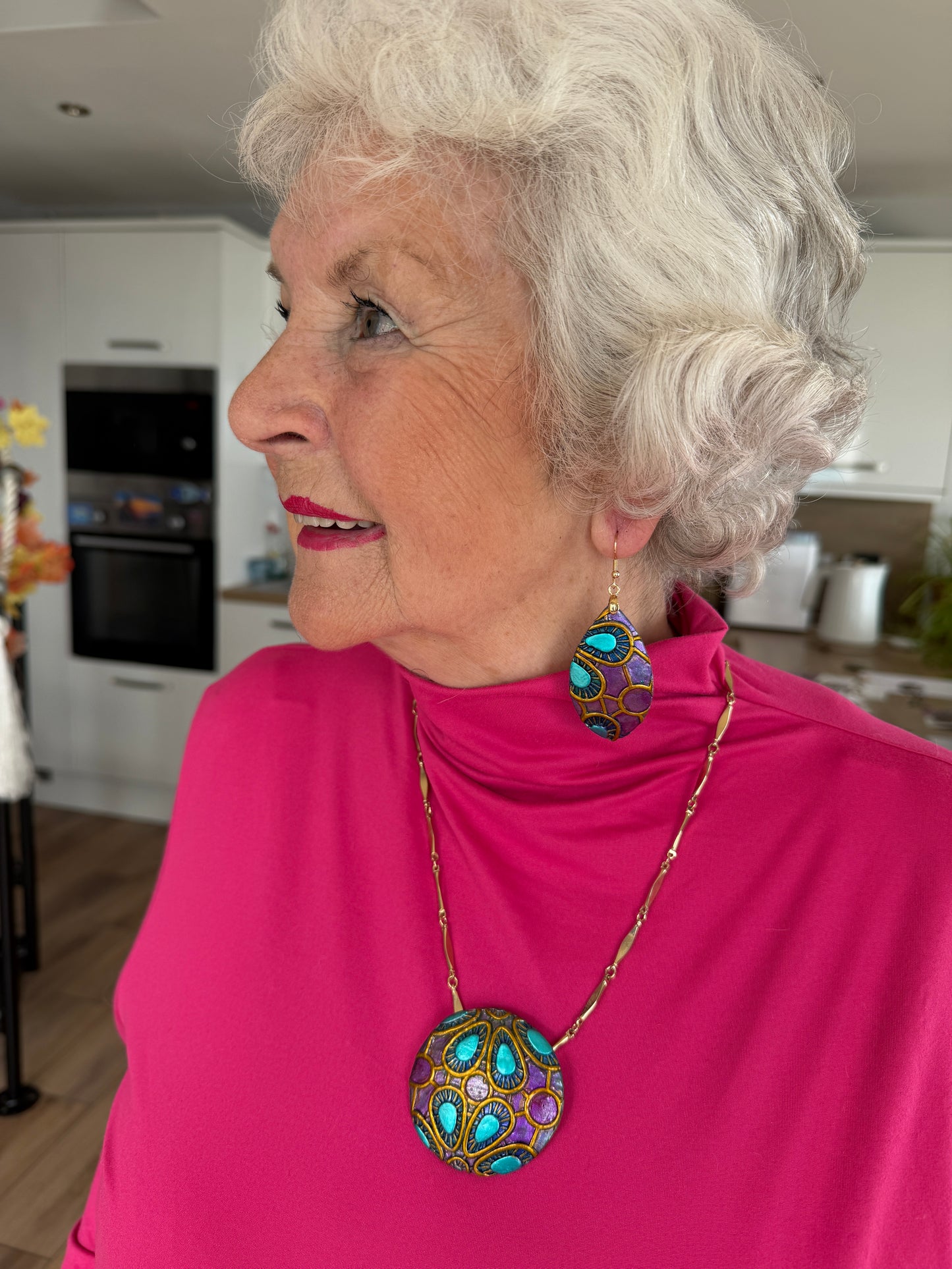 Jewel of the Sea Necklace and Earring Set