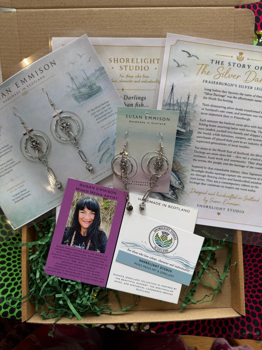 Silver Darlings Earrings - Gift Box Set