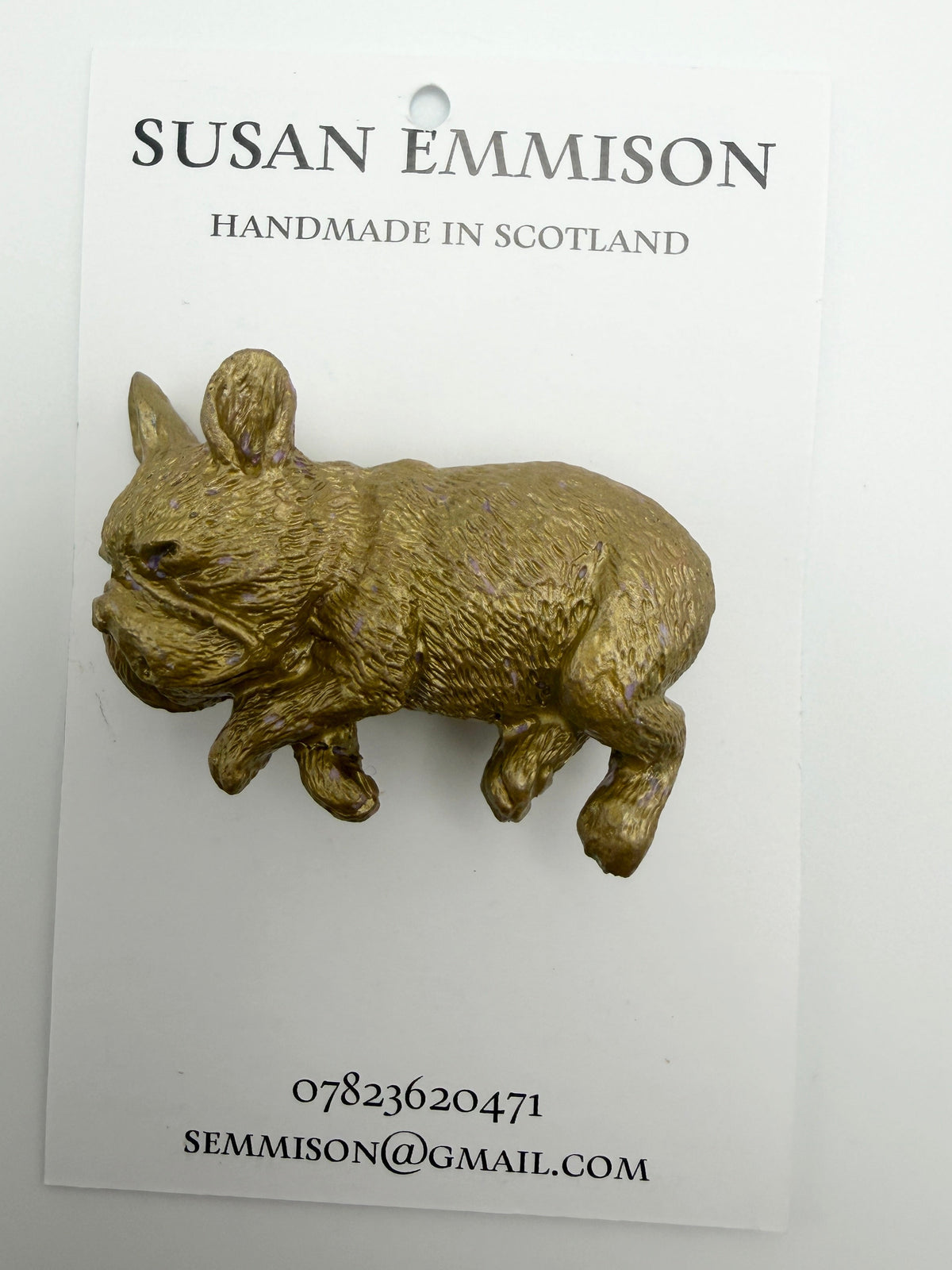 French Bulldog Brooch